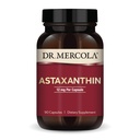 Dr. Mercola Organic Astaxanthin - 12 mg Astaxanthin - Kraftig antioksidant støtte - organisk mikroalgae ekstraksjon - Ikke-GMO, Glutenfri og soya-fri - 90 kapsler (90 serveringer)