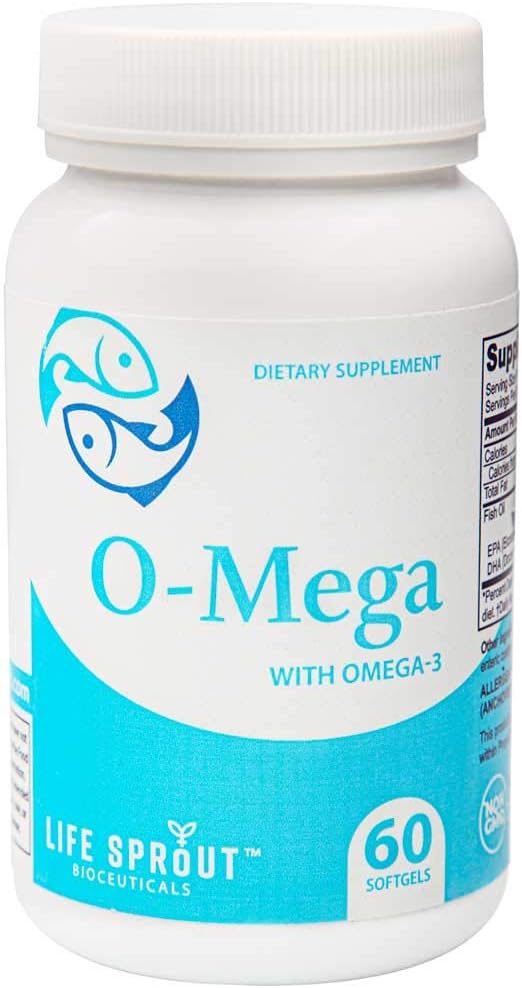 O-Mega med EPA / DHA Enteric Omega-3 fettsyrer - 60 kapsler