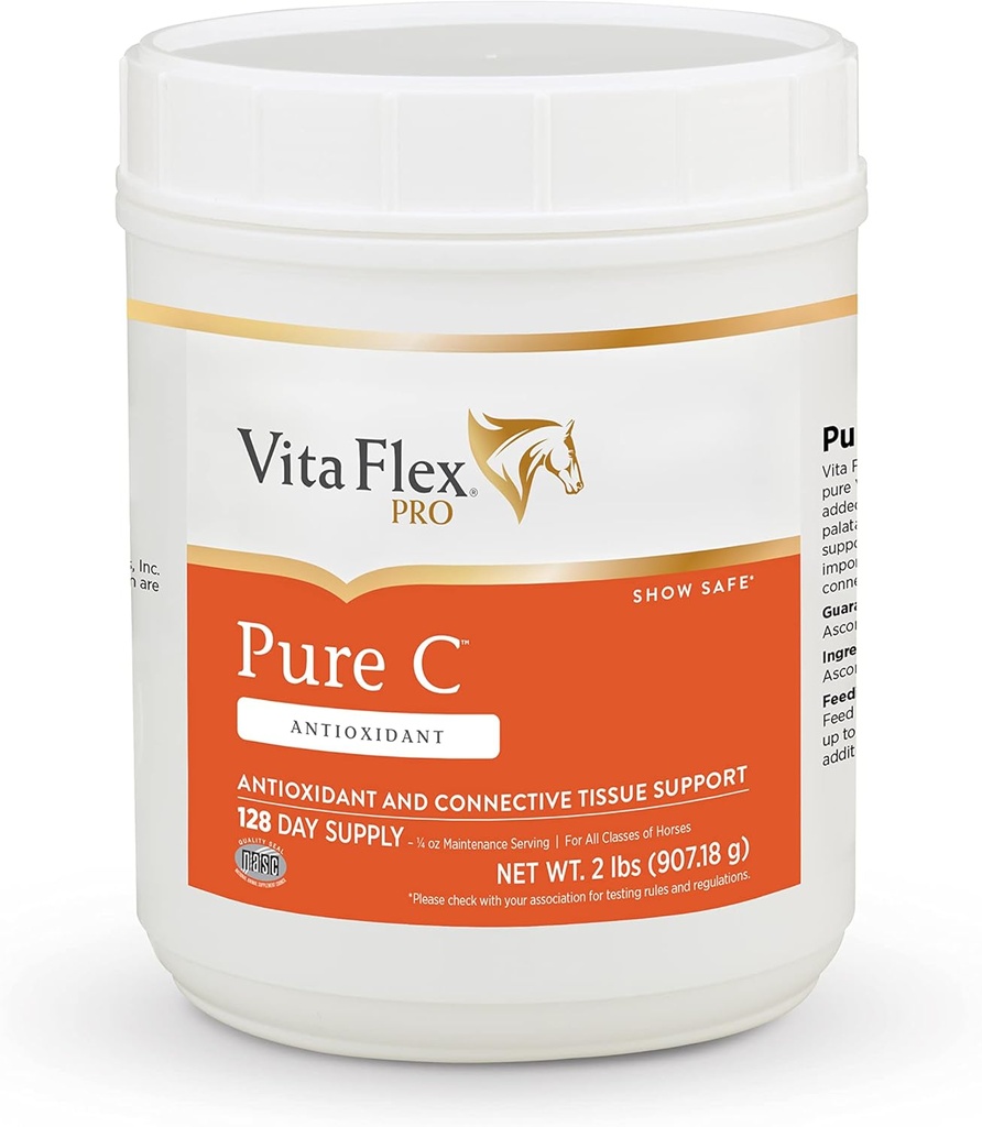 Vita Flex Pro ren C Premium kvalitet hest vitamin C, 2 pounds, 128-dagers forsyning