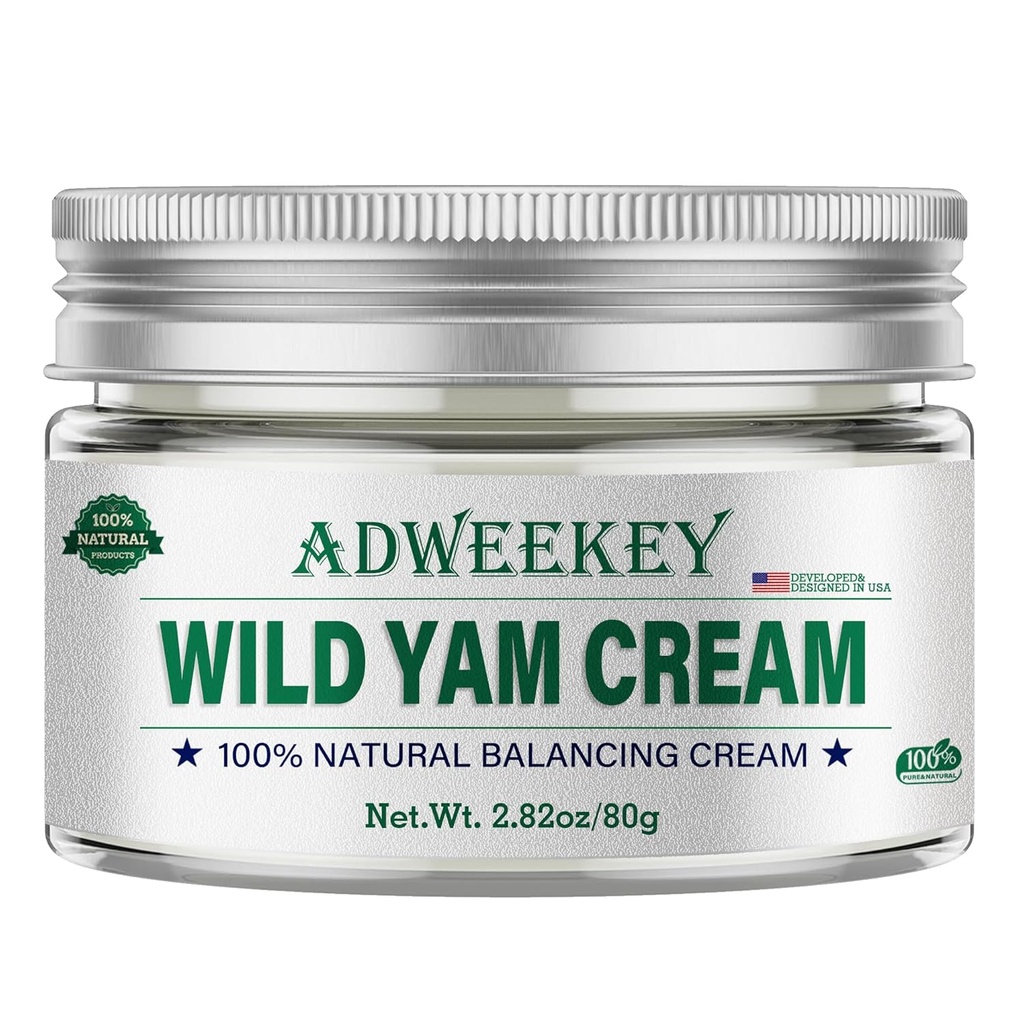 Wild Yam Cream for Hormon Balance, Australia Hudpleie Ekspert & Global Helse Scholars Anbefalt Resept - Menopause & Menstruell støtte som Hot Flash, Natt Sveter, Unstable Mood