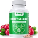 Nyre rengjøring Detox & Reparasjon | Ekstra styrke 50:1 Cranberry ekstrakt | 22-i-1 Nyre Helse Supplement | Nyre støtte Formula for Nyre gjenoppretting | Nyre Detox og Bladder Helse