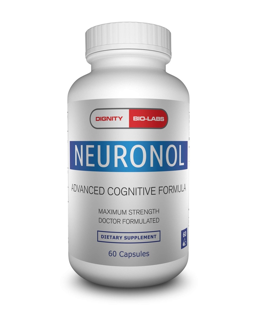 Neuronol ved Dignity Bio-Labs: Brain Health Formula for minnestøtte, fokus, klarhet og konsentrasjon - #1 Nootropic formulert w/Dmae, Bacopa Monnieri, Ginkgo Biloba og mer.