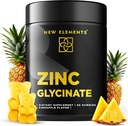 Zink Glycinate Gummies for voksne | Zink Kosttilskudd 50mg | Støtter immunhelse | Metabolisme | Hudpleie Supplement | Vegan | Ikke-GMO | Glutenfri | Naturlig Pineapple Flavor | av nye elementer