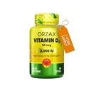ORZAX-vitamin D3 2000 iu (50mg) – Ikke-GMO, Glutenfri, Sukkerfri, Dairy Free – 1 års forsyning for sterk muskelfunksjon og immunstøtte – Mood Supplement for velvære (360 Softgel)