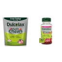 Dulcolax Soft Chews Saline Laxativ Blandet Berry (60ct) Gentle Acceleration Relief & Chewy Fruit Bites, Saline Laxative, Cherry Berry (30ct) Cramp-free Acceleration Relief