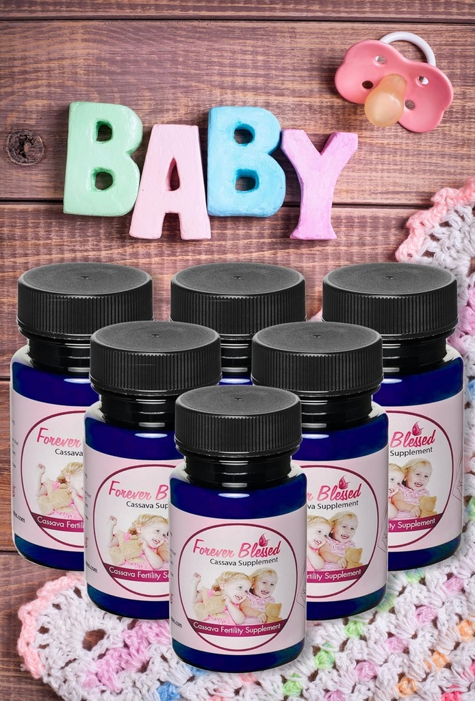 (6 måneders forsyning) Cassava Root - Fertilitetstillegg for tvillinger - Vitamin for en naturlig graviditet