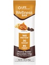 Life Extension Wellness Bar (Peanut Butter Sjokolade Chip) – 16 g Protein, 8 g Fiber, 3 g sukker – Cacao Sjokolade Chips, Whey Protein Isolate Blend – Snack Bars, Glutenfri – Individuelt