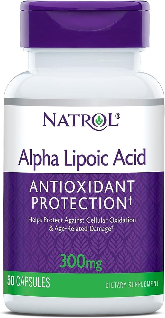 Natural Alpha Lipoic Acid 300 Milligram - 50 Caps (Packs of 3)