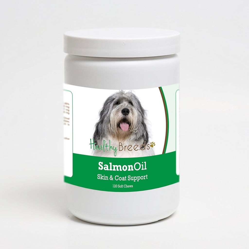 Sunn Avler Polsk Lowland Sheepdog Salmon Olje Mykt Chews 120 greve