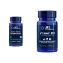 Forlenget Magnesium Langvarig Helse Støtte & Vitamin D3 5000 IU 125 mikrog Bein, Hjerne & Immune Helse - 60 Kapsler & 60 Softgels