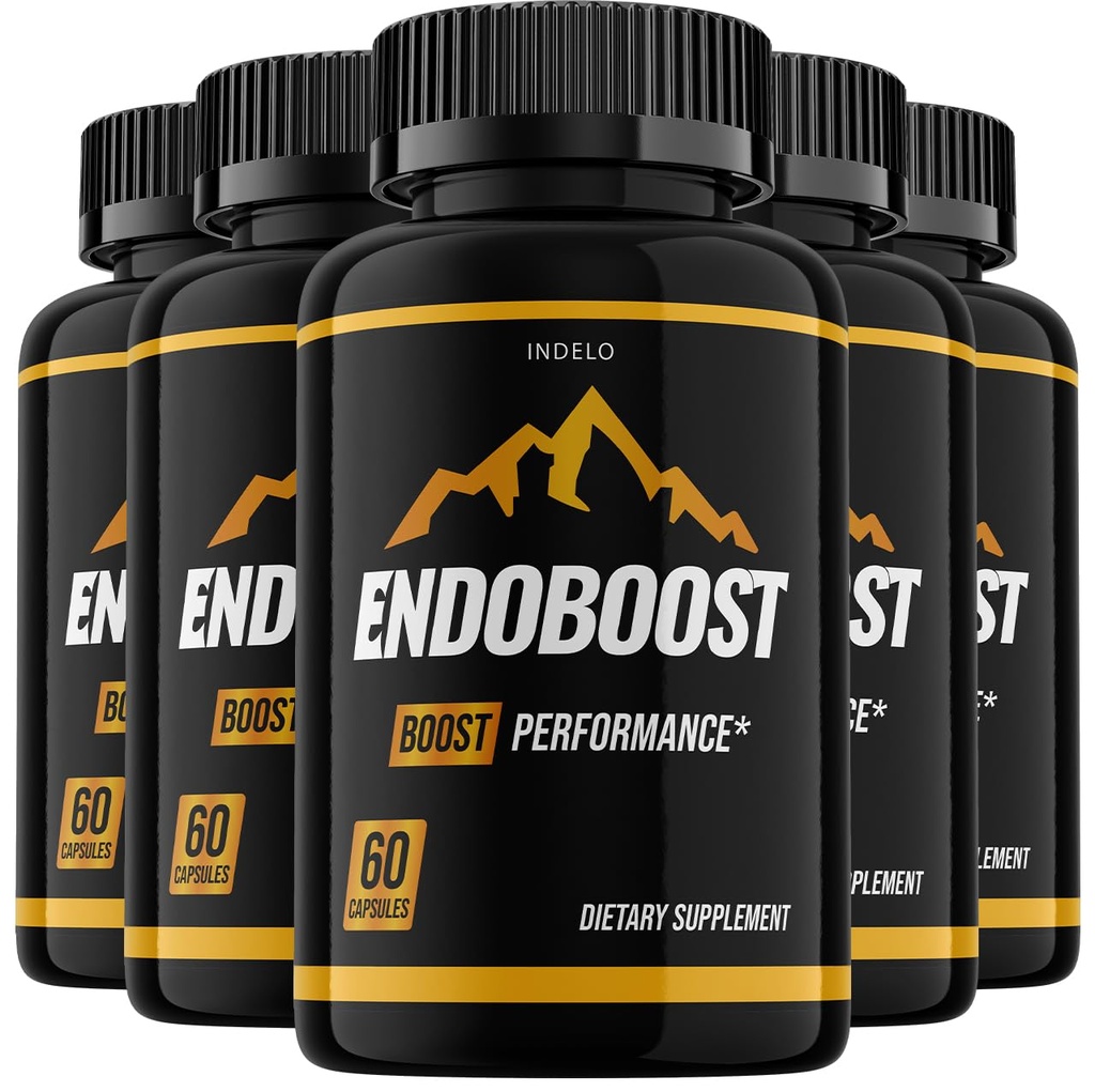Endoboost for menn, Endo Boost Advanced Performance Supplements, Endoboost ytelse, Endobost Anmeldelser (5 Pakke - 300 Kapsler)
