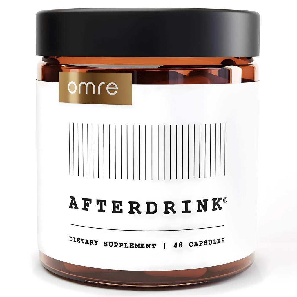 omre AfterDrink gjenopprette piller med melk Thistle, DHM, vitamin B, Ginger og urte ekstrakter - Pre & Post Drikketilskudd med lever støtte for bedre morgener - laget i USA (48 Caps)
