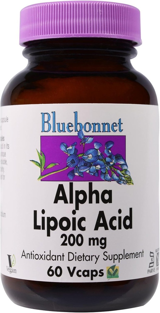Blåbonnet ernæring, Alpha Lipoic Acid 200mg, 60 Veggie Capsules