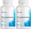 Phytoceramider 200 Kapsler Hud Repair Rejuvenasjon Anti-Aging støtte Planteavledet Ceramider 700 mg Glutenfri ikke-GMO (2)