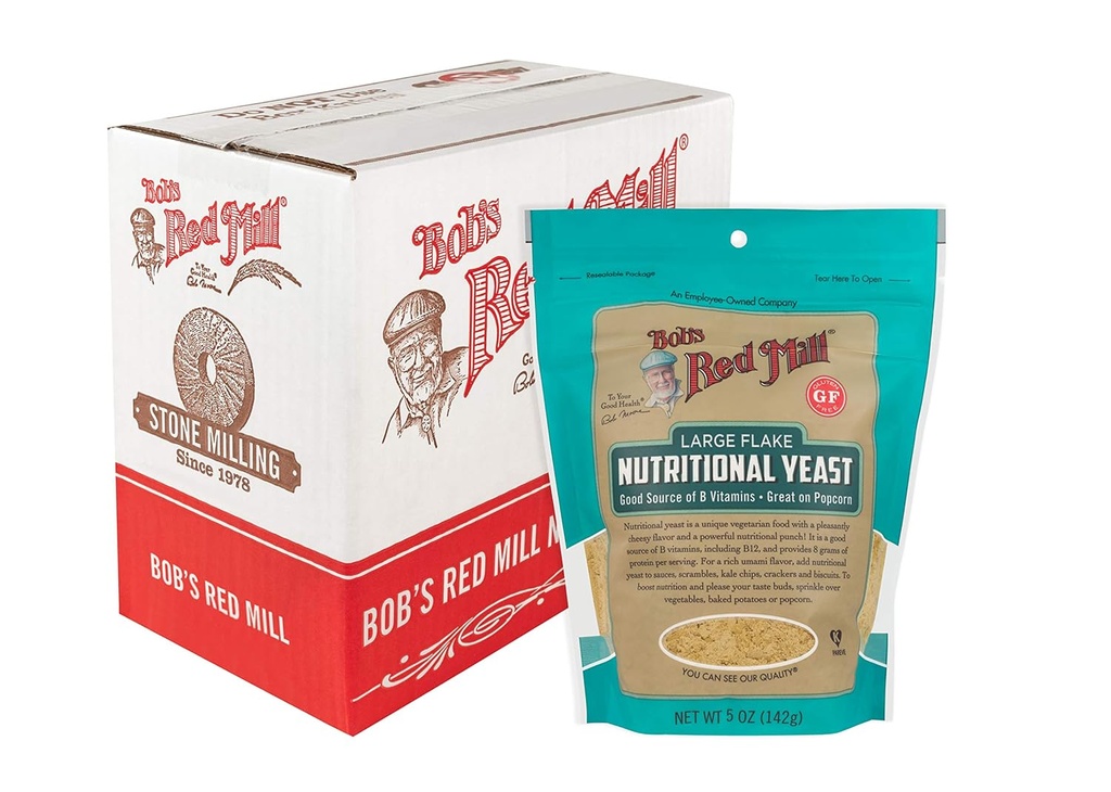 Bob's Red Mill Glutenfri Stor Flake ernæringsmessig Yeast, 30 Oz