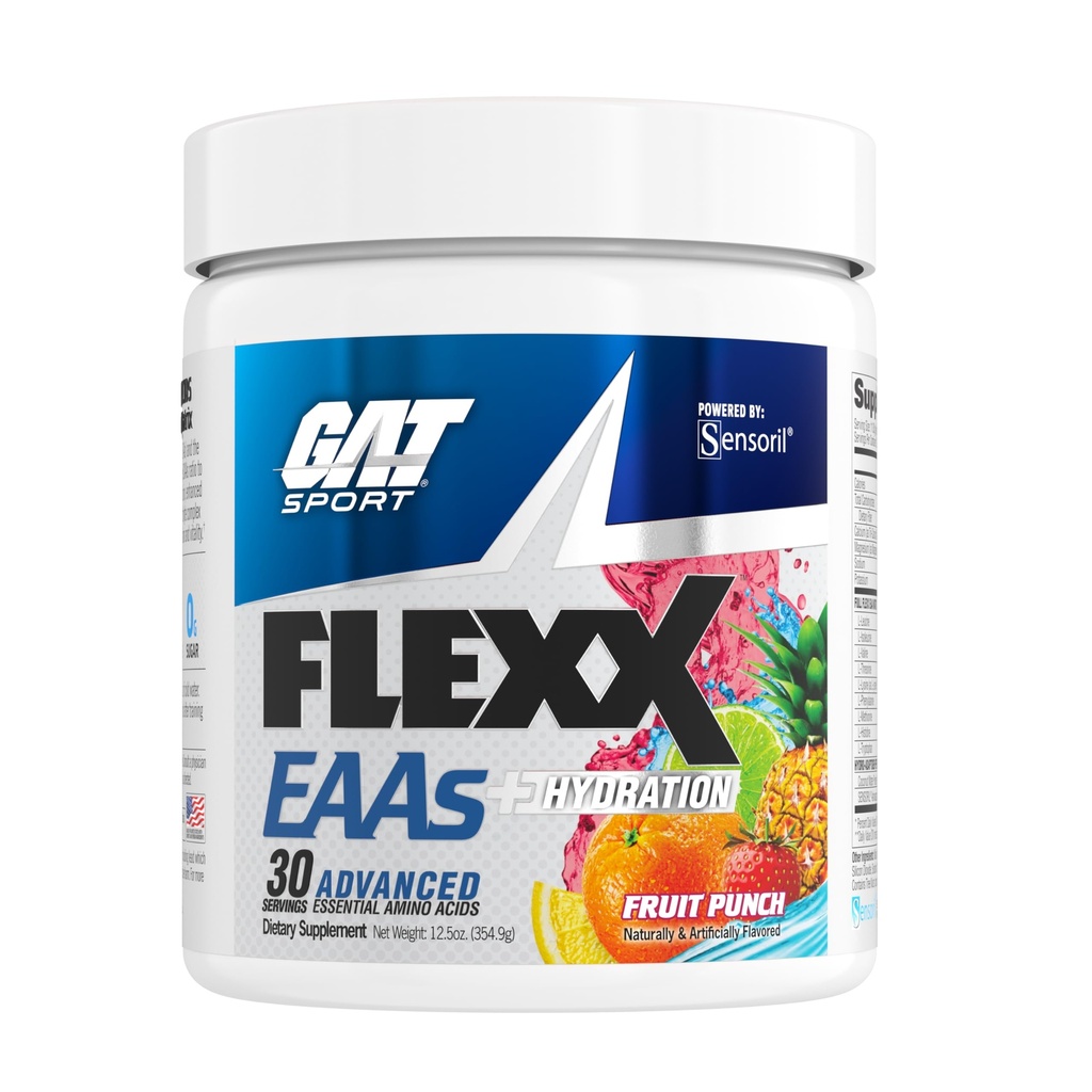 GAT SPORT Flexx EAS + Hydration, avanserte essensielle aminosyrer, 30 serveringer (Fruit Punch)