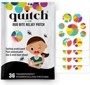 Quitch Mosquito Bite Itch Relief Patch, etter Bite Insect Bite behandling, Anti-Itch Cream Alternative, Insect Bite Relief, Cruise, Reise og Camping Viktig for barn