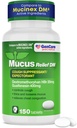 GenCare - Mucus Relief DM (150 greveverdiflaske) Dextromethorphan HBr 20 mg Guaifenesin 400 mg | Generisk Mucus Relief DM | Umiddelbart frigjøring Uncashed Cough & Mucus Expectorant Pill