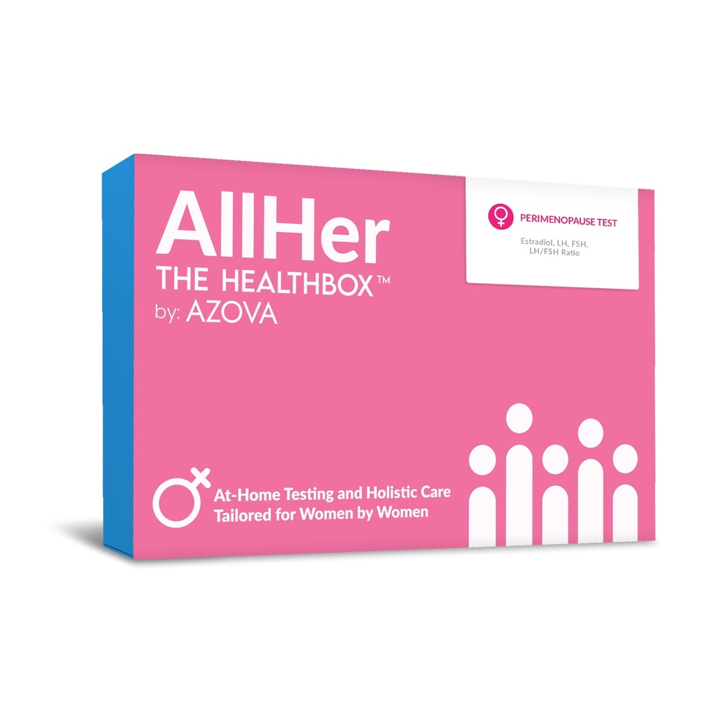 AllHer Perimenopause Test Kit | at-Home Kvinner Hormon Test | Rask med nøyaktige resultater | Tidlig Peri Menopause Test indcator med detaljert rapport | CLIA-sertifisert | Alle hennes | FSA HSA kvalifisert