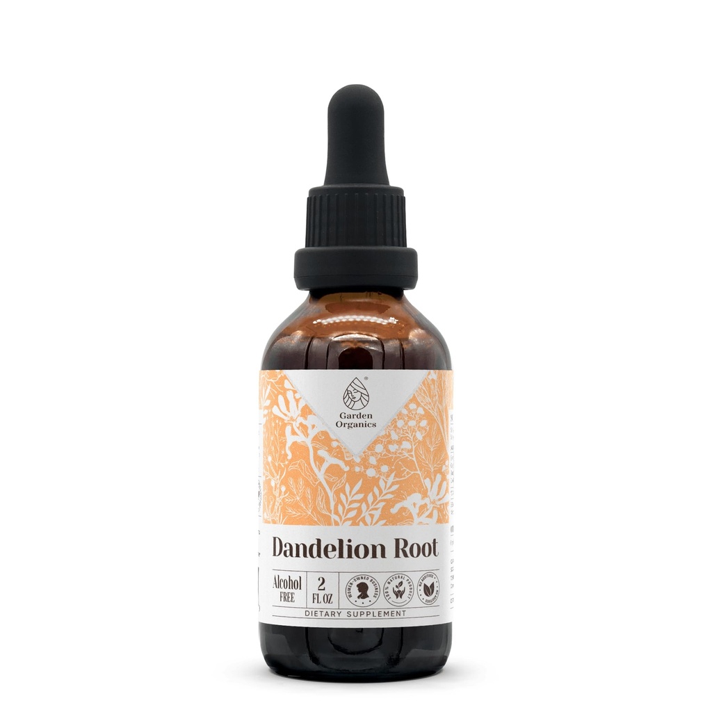 Dandelion Root alkohol-fri naturlig tinktur ekstrakt, immunsystem Booster, flytende dråper laget av 100% Dandelion (Taraxacum officinale) Tørket rot (2 fl oz)
