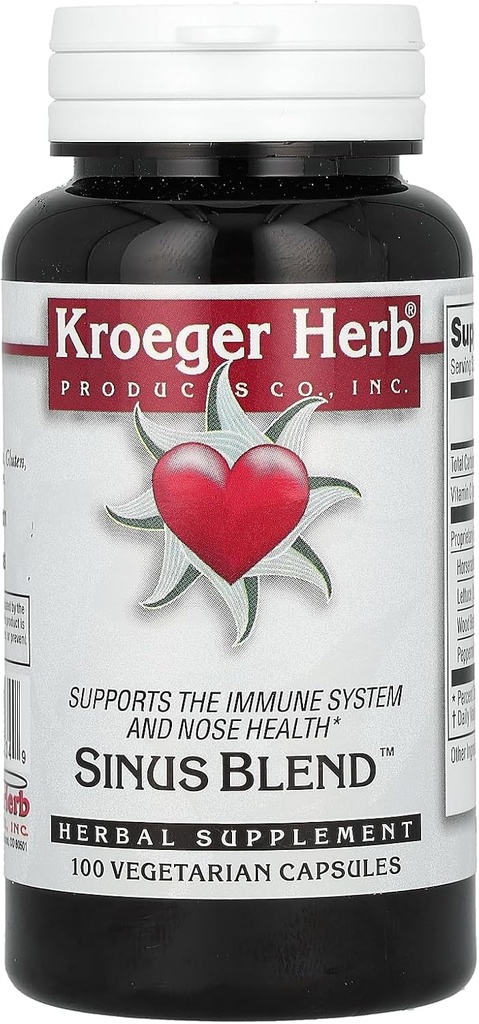 Kroeger Herb Co Sinus blanding, 100 vegetariske kapsler