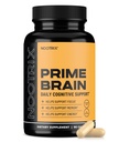 Nootrix Prime Brain Nootropic Supplement | Støtter minne, mentalt fokus, kognitiv helse og energi | Fremmer sunn humør og hjernefunksjon | Ginkgo Biloba, Lion's Mane & L Theanine | 90 Kapsler