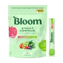 Bloom Ernæring Superfood Grønn pulver, Digestive Enzymer med probiotika og prebiotika, Gut helse, Bloating Relief for kvinner, Klorella, Grønn Juice Mix w Beet Root pulver, 60 SVG, Strawberry Kiwi