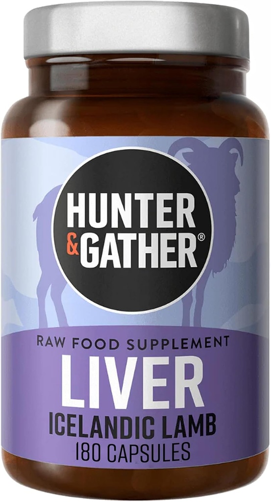 Hunter & Samle Nese til Tail 180 Liver Capsules Wild, Grass Fed Icelandic Lamb Ancestral Inspirerte kosttilskudd