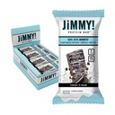 JiMMYBAR! - Cookies N Cream Protein Bars 19g Protein Bar - 7g Lav Sukker - 12 Tell - 58g Helse Barer - Funksjonell Snack med ekte mat ingredienser - håndskjørt sjokolade - laget med ekte peanuts