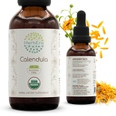 HerbEra Calendula B60 USDA Økologisk Tinktur | alkohol-fri ekstrakt, høy potens Herbal dråper | Certified Organic Calendula (Calendula Officinalis) Tørket blomst (2 oz)