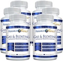 Forskningsbekreftet gass og utblåsing - Relax Intestinale Muskler, Eliminere Gass Building - Artichoke pulver, Ginger, Peppermynte Leaf pulver - 360 kapsler - Vegan