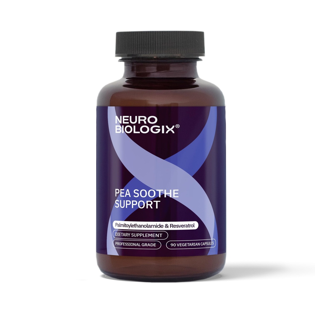 PEA Soothe støtte naturlig relief formel - PEA Supplement med PEA & Resveratrol å støtte nervefunksjon og redusere følsomhet - fremmer gjenoppretting, mental klarhet, energi og daglig balanse