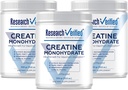 Forskning Verifisert Kreatin Monohydrat - Støtte Optimal Muskelvekst, Forbedre ytelse - 5000mg Kreatin Monohydrat - BioPerine - 180 Services - Uslavored - Vegan