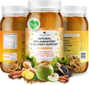 TrueSeaMoss Pro-Line Gel - Inflammatory / Allergi - Fruit Gel med Premium Sea Moss Grønnsaker Relisser - Vegan-vennlig - Laget i USA (Apple/Cinnamon, Pack of 1) NW1