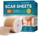 Silikon Scar Sheets, Silikone Scar Tape(1.6"x 120" Roll-300CM), Silikone Tape for Scars, Scar Tape for Surgical Scars, Silikone Scar Strips for C-avsnitt, Tummy Tuck, Keloid og Surgical Scars