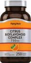 Piping Rock Citrus Bioflavonoider Kompleks  750 | | | 250 Caplets | Ikke-GMO, Glutenfri Supplement