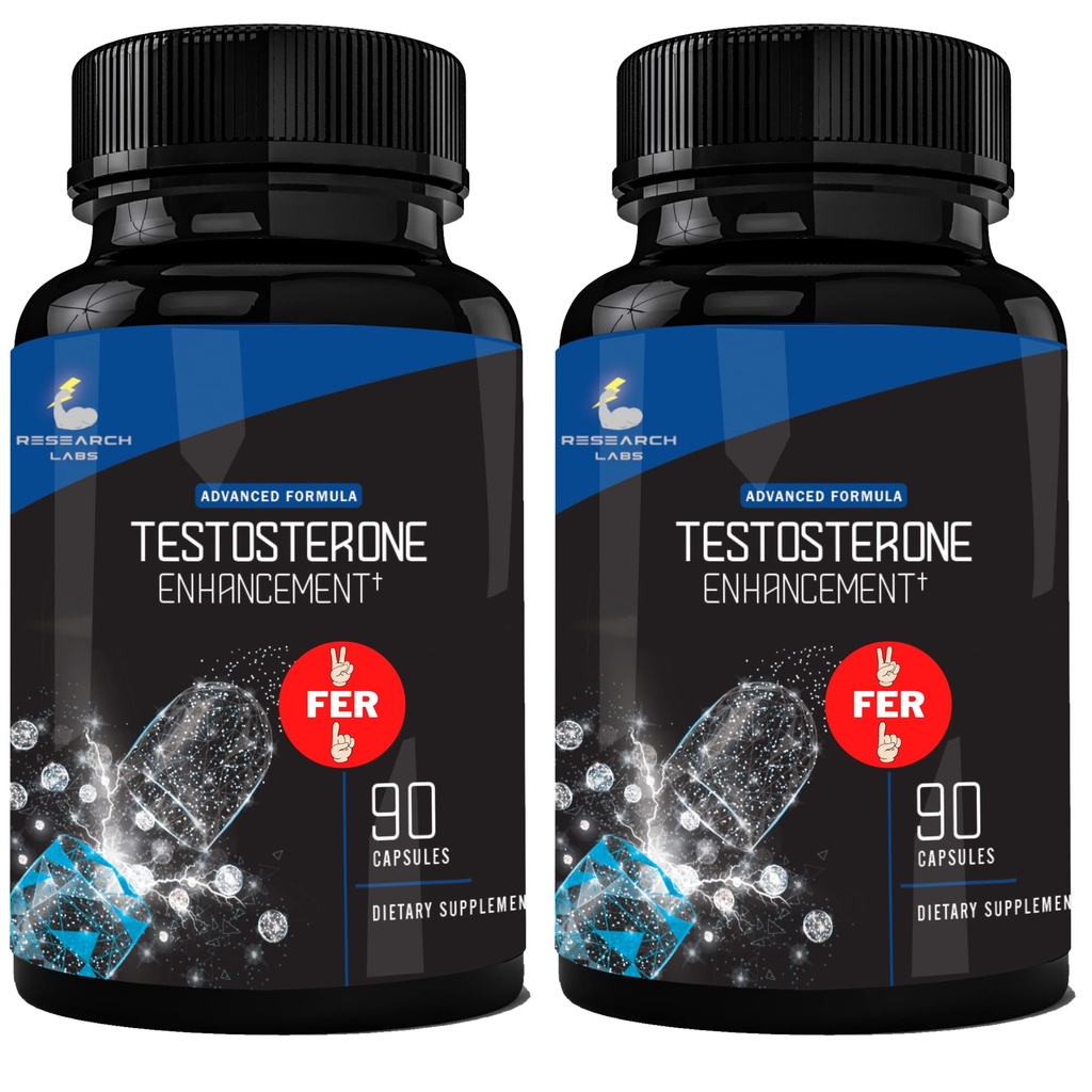 Apoteker Anbefalt 2 fer 1 Tilbud 180ct Testosteron Booster Enhancement by Research Labs. Øke muskel energi styrke. Saw Palmetto, Tribulus, Tongkat Ali, Horny Goat Weed, Sink