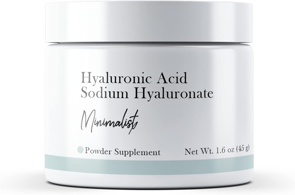Minimalistisk Hyaluronsyre (1.6 oz) Natriumhyaluronat, pulver, kosttilskudd