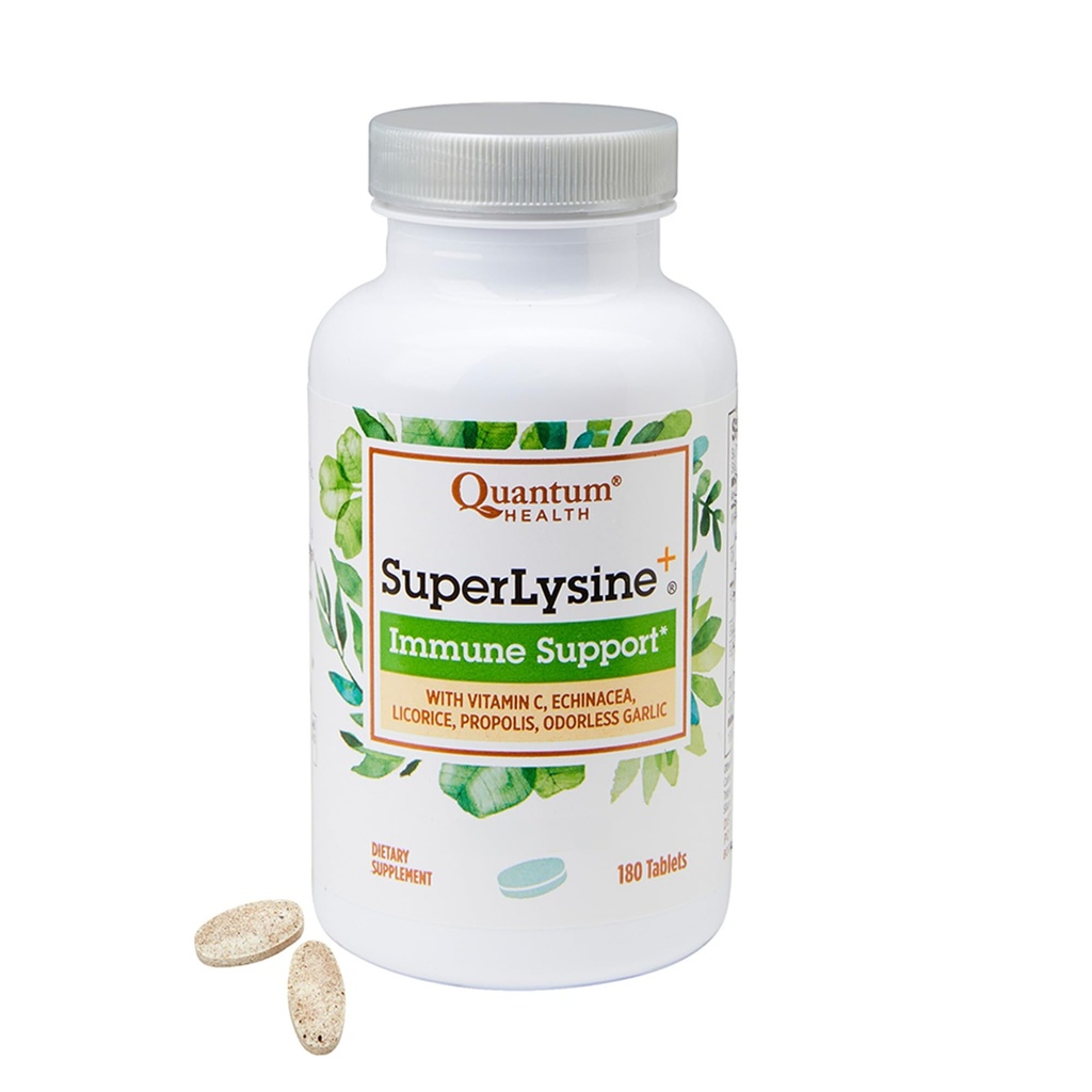Quantum Amino Acid Super Lysine Plus Tablett - 180 Tabletter per pakke - 3 per tilfelle.