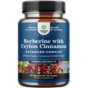 Balancing Berberine Plus 1200mg Per Serving Complex - Antioksidant Berberine med Ceylon Cinnamon Capsules Plus Silymarin Melk Thistle ekstrakt - Aktiv PK for hjerte helse støtte 90 kapsler