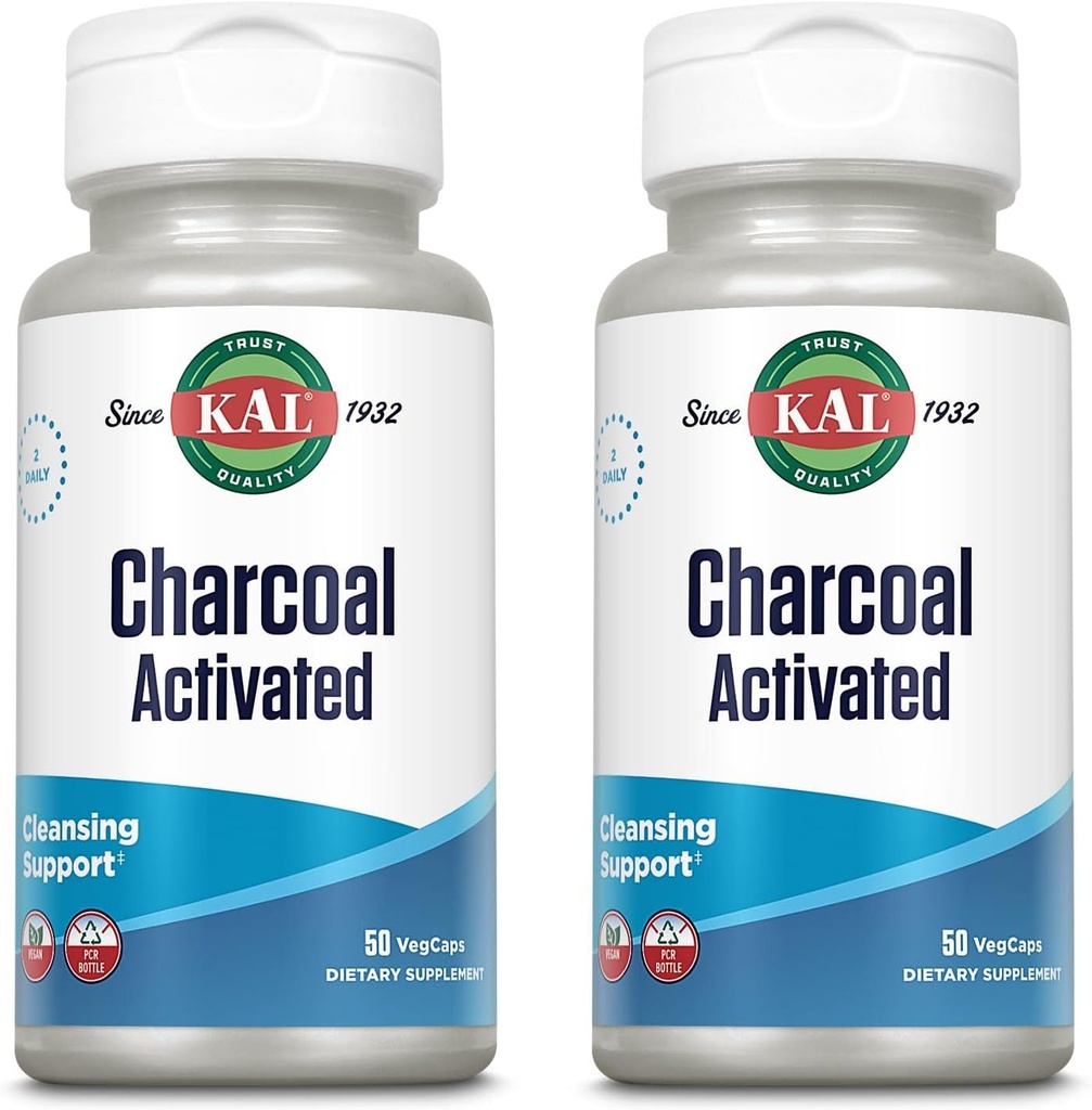 KAL Charcoal 280 50 kapsler | Pakke med 2