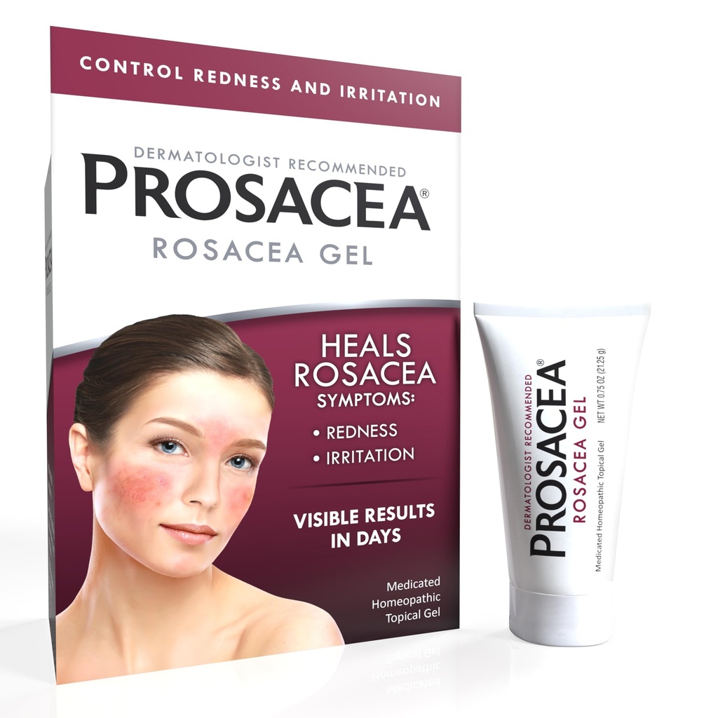 Prosacea - Medisinert Rosacea behandling for ansiktet - Hele Rosacea symptomer på rødhet, piller og irritasjon - Fragrance Free - 0,75 oz