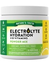 Naturens sannhet elektrolyserer pulver | Ingen sukker | med B-vitaminer | Forfriskende sitronflavor | Vegan, ikke-GMO & Glutenfrit kosttilskudd for Hydration