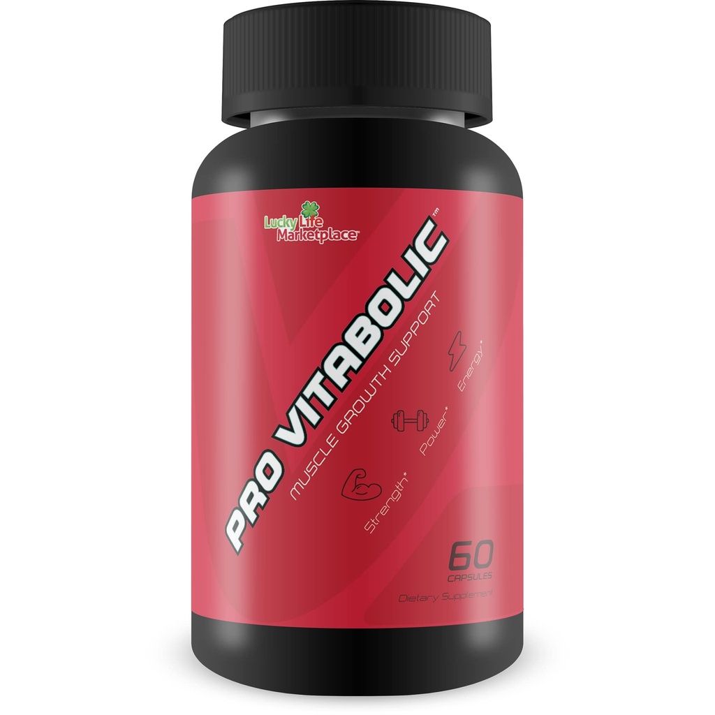 Pro Vitabolic - Muskelvekststøtte - Forbedring Power, Styrke, Stamina, & Energi - Eksplosiv muskelpumpe for store gevinster - Bistand Oksygen og næringsstoffer Levering til muskler - L-Arginin & L-Citrullin