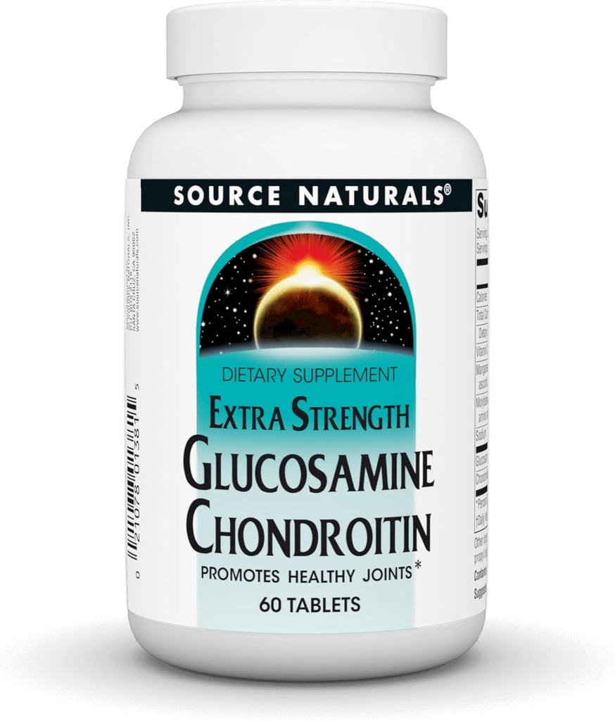 Kilde Naturals Ekstra styrke Glukosamine Chondroitin, fremmer sunne ledd*, 60 tabletter