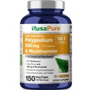 NusaPure Polypodium Nicotinamid 10:1 Ekstrakt, 240 mg Tilsvarende til 2.400 mg per Veg Caps - 150 greve (Non-GMO, Soyafri, Bioperin)