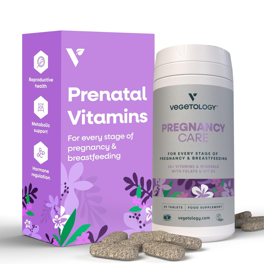 Graviditet vitaminer for kvinner – Prenatal vitamin og postnatal vitaminer for amming mødre w/20+ Vitaminer, folat og mer – Vegan prenatal vitaminer for hvert stadium av graviditet (60 Ct)