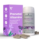Graviditet vitaminer for kvinner – Prenatal vitamin og postnatal vitaminer for amming mødre w/20+ Vitaminer, folat og mer – Vegan prenatal vitaminer for hvert stadium av graviditet (60 Ct)