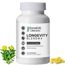 Quercitin, Rhodiola Rosea, Luteolin og Rutin Longevity Blend #4 Anti-Aging Supplement for Cellular Defense med immunitet og energi støtte, Antioksidanter