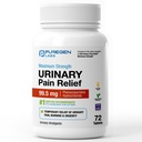 Puregen Labs urin smerte relief | Phenazopyridin HCl 99.5 mg tabletter | Maks styrke OTC for rask lindring av uti smerte, brennende og blader ubehag – 72 Count Tabletter